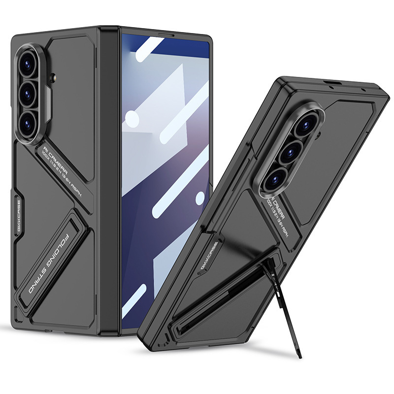 Samsung zfold7 携帯電話ケースに適しています。クロスボーダー磁気ヒンジフルカバーニッチハイエンドシェルとフィルム一体型スタンド|undefined