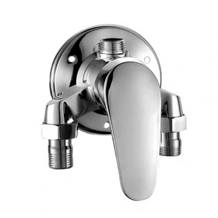 All-copper open-mounted hot and cold mixing valve shower faucet solar mixing valve water heater shower sleeve cross-border manufacturers