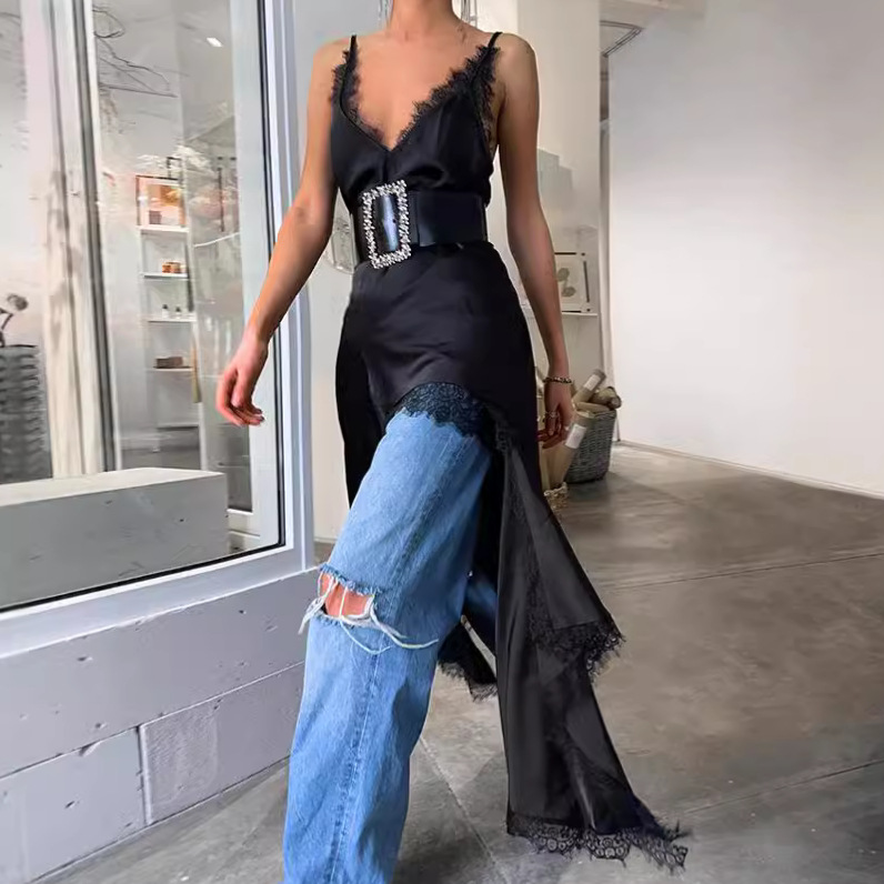 Sexy design black elegant dress