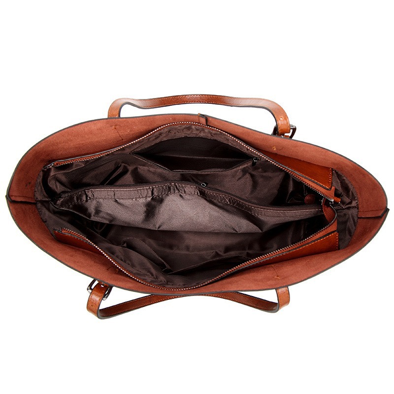 Elegante Ledertragetasche Für Damen Schulter- Und Umhängetasche_voghion.com