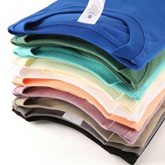 Men's and Women's Unisex Loose Fit Pure Cotton Short Sleeve T-Shirt High-Quality Short Sleeve Drop Shoulder Short