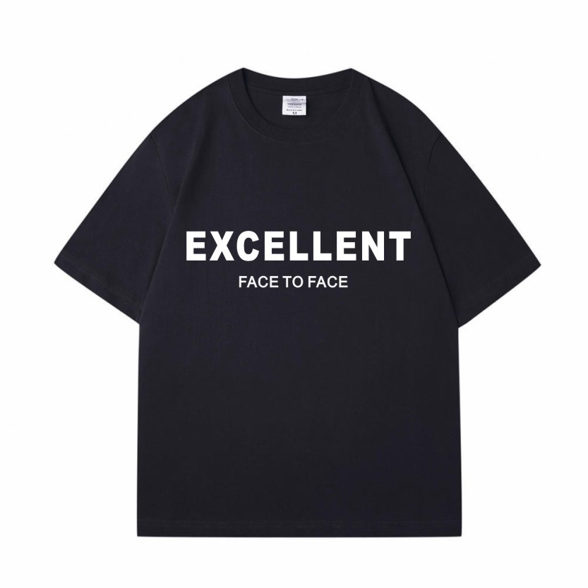 Men's Clothing 2024 new summer men's thick plate rubber English printing pure cotton round neck short sleeved T shirt_voghion.com