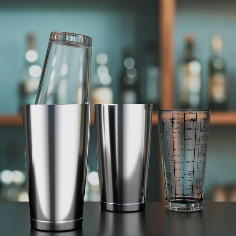 304 Stainless Steel Hall Cup set American Winery Shaker cóctel Shaker Winery Cross - Border Glass Shaker image 1