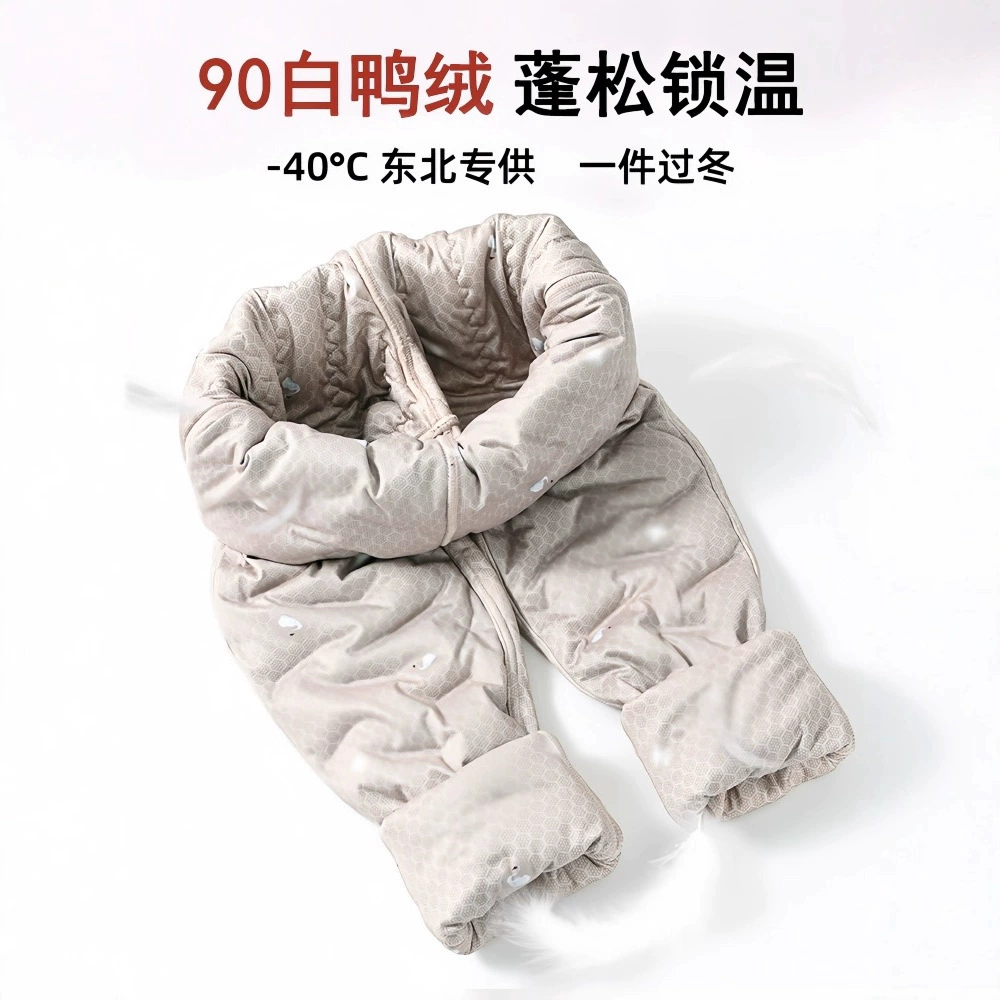 Носите пуховые брюки женские зимние 2024 новые бархатные толстые и легкие морозостойкие теплые белые утиные пуховые брюки