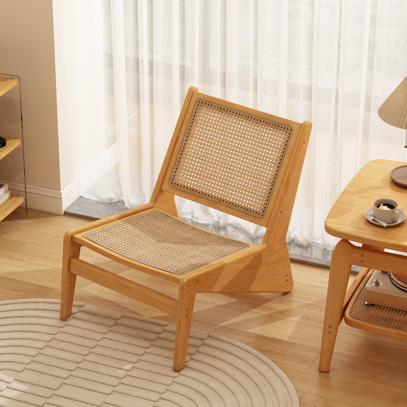 Balcón casual sofá de ratán perezoso sofá sofá nórdico balcón individual silla simple