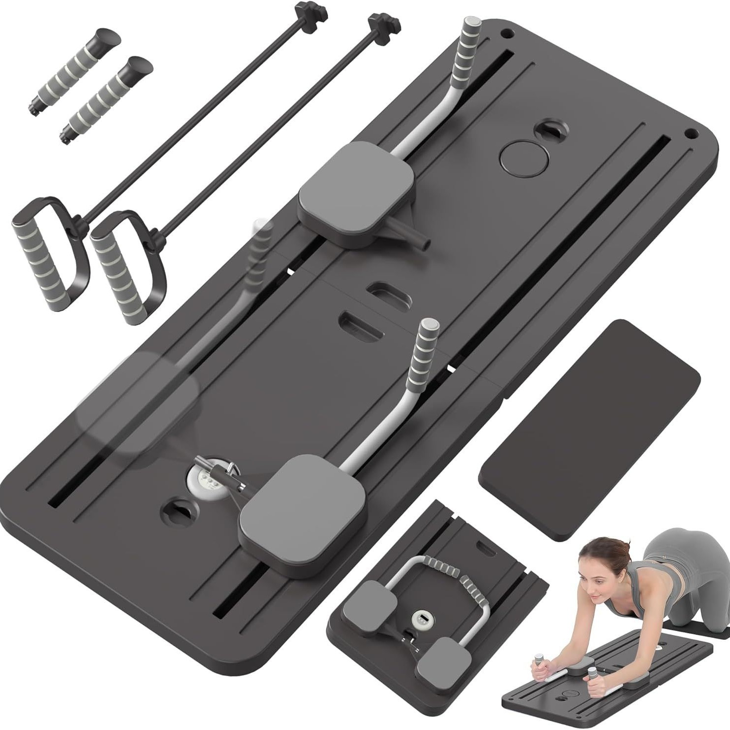 Multifuncional abdominal-building board 4 - in - 1 fitness board plegable Pilates abdominal-building board chest exercise board support