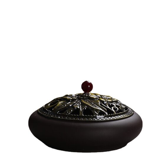 A generation of hair large purple sand mosquito burner creative ceramic multi-wire incense cone incense holder sandalwood burner a variety of optional