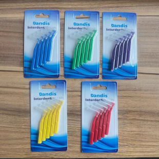 Foreign Trade Interdental Brush Interdental Brush Interdental Brush Interdental Brush Bracket Cleaning Oral Orthodontic Toothbrush L-Shaped 5 Pieces