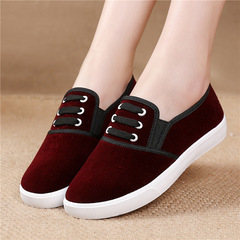 Summer Old Beijing Fabric Shoes for Women, New Work Shoes for Mothers, Comfortable Shoes for Middle-Aged and Elderly Women, Grandmothers' Shoes, Elderly Women's Shoes
