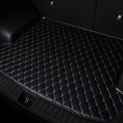 25/2025 Model Lexus: Trunk Mat - flat-edge-style-hangzhou-embroidery-black-rice-thread-lexus-es-imported