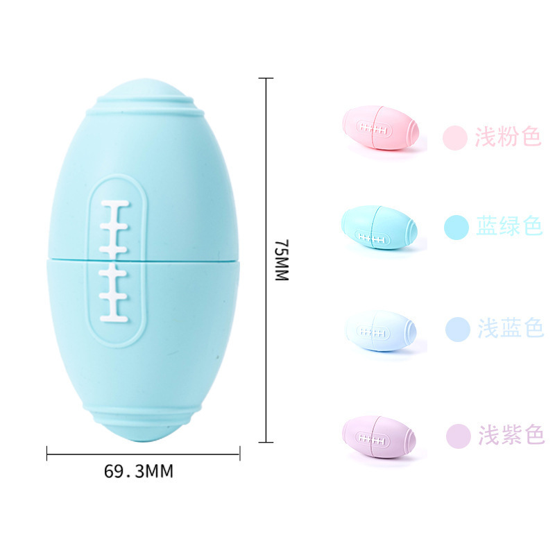 라이트 그린 럭비 애완동물 슬로우 푸드 장난감 (165g)