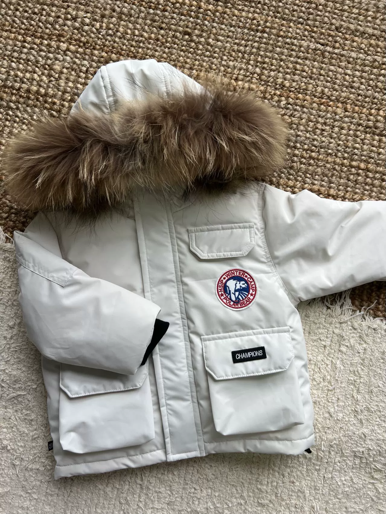 Children's keep warm winter down jacket, colored hoody for men and women