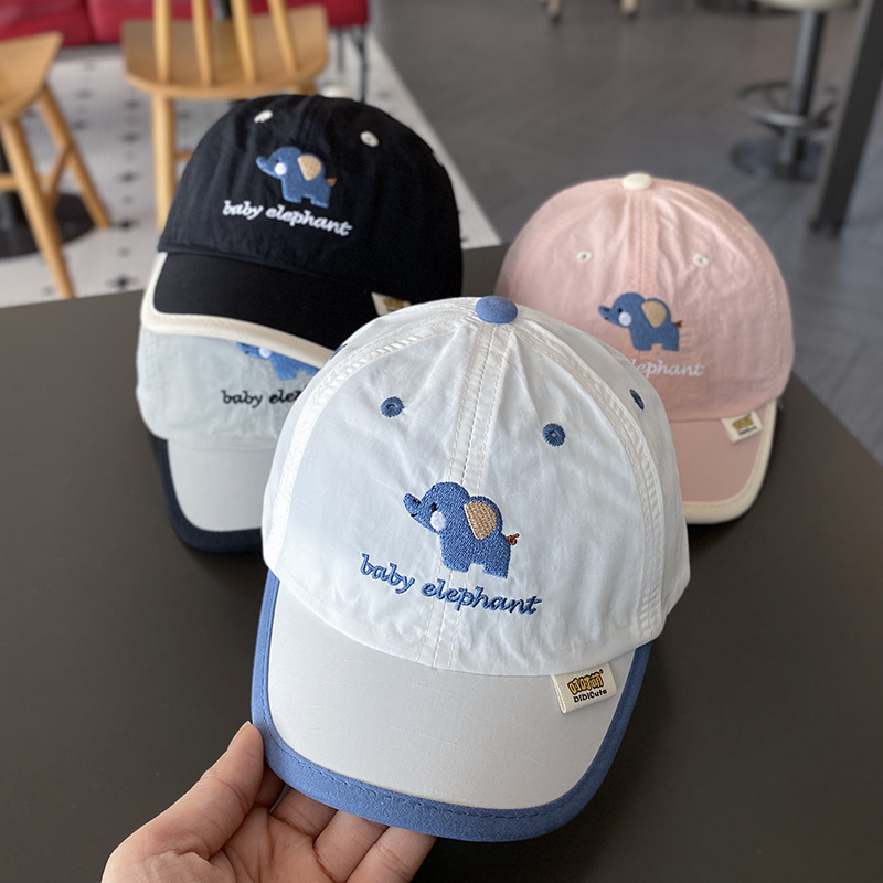 Sombrero de bebé primavera y verano estilo fino de secado rápido sombra del tesoro masculino lengua de pato gorra de béisbol protector solar para niños verano dibujos animados niños verano