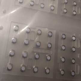 5mm腰圆dome金属弹片锅仔片按键，带贴纸及白点增高，好手感之选