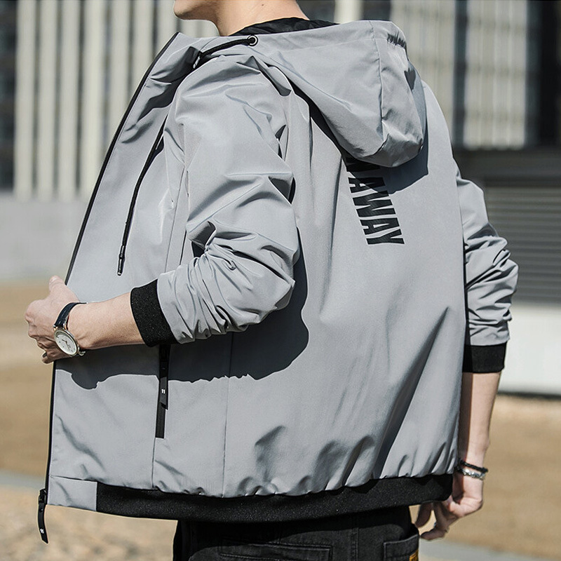 Youth Jacket Men's Jacket 2022 Spring and Autumn New Korean-style Hooded Fashion Handsome All-match Casual