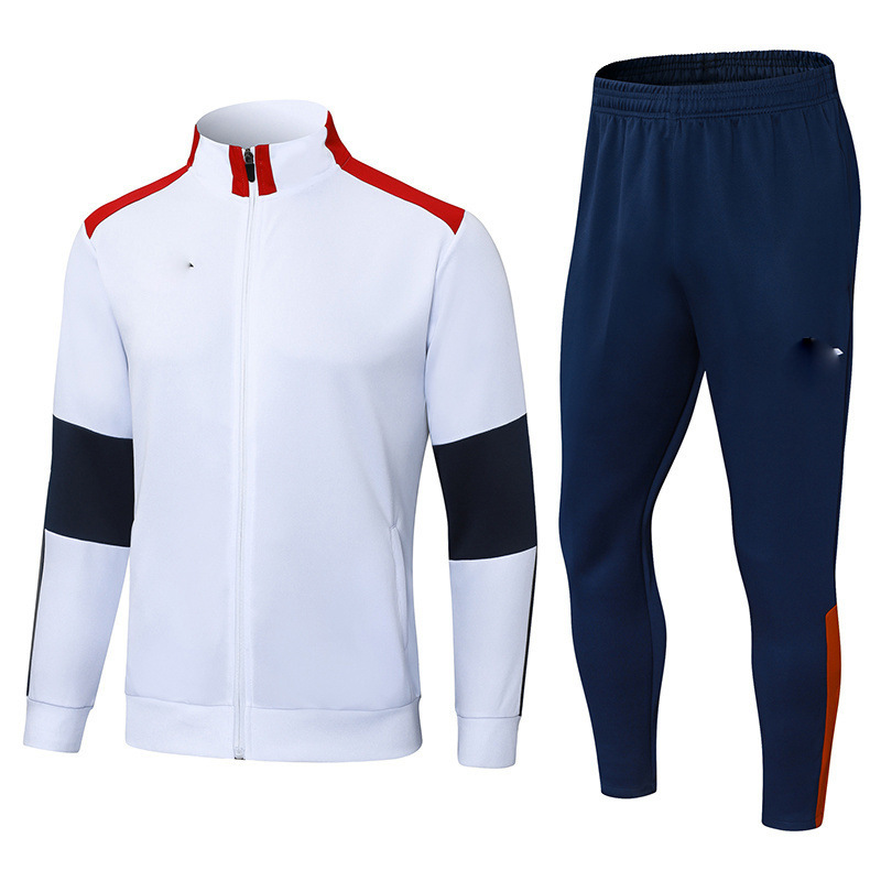 2526运动足球服logo刺绣夹克巴黎皇马巴西德国曼联长袖训练服套装|undefined