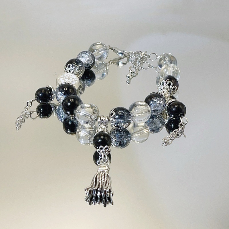 Tomb Raiders Notes Black Blind Man Anime Bracelet New Chinese Style_voghion.com