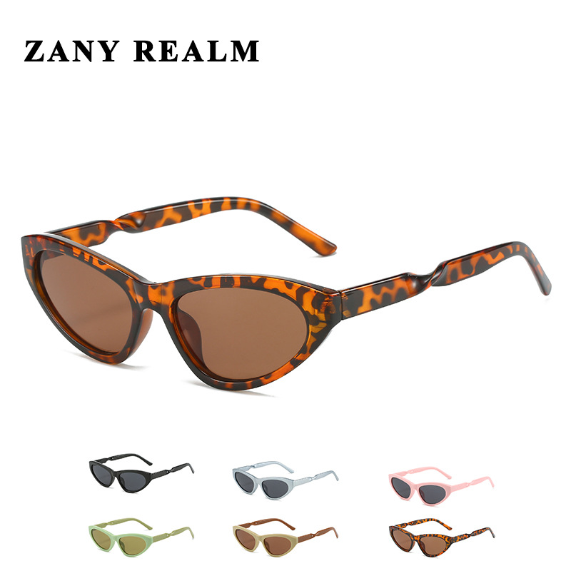 Nuevo ojo de gato y2g chica caliente gafas de sol cyberpunk sentido futuro plata transfronterizo gafas de sol retorcidas