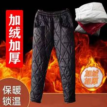 薄羽绒裤女士新款宽松外穿冬季加厚高腰直筒棉裤