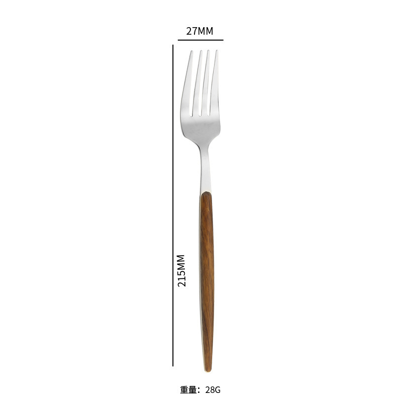 卸売りステンレス模造木目柄ナイフフォークスプーン食器洋食ステーキナイフフォークスプーン食器印刷ロゴ|undefined