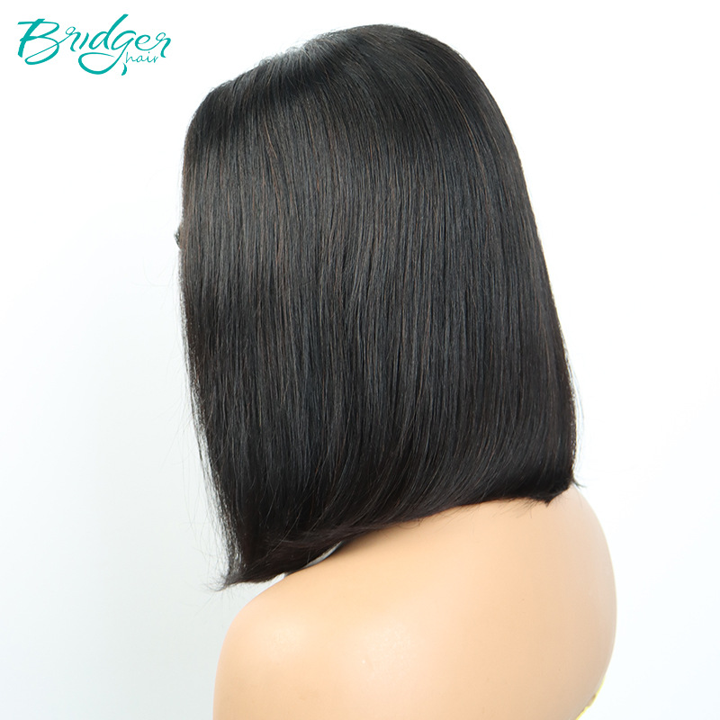 Peruca bob cabelo humano sem lace glueless natural real_voghion.com