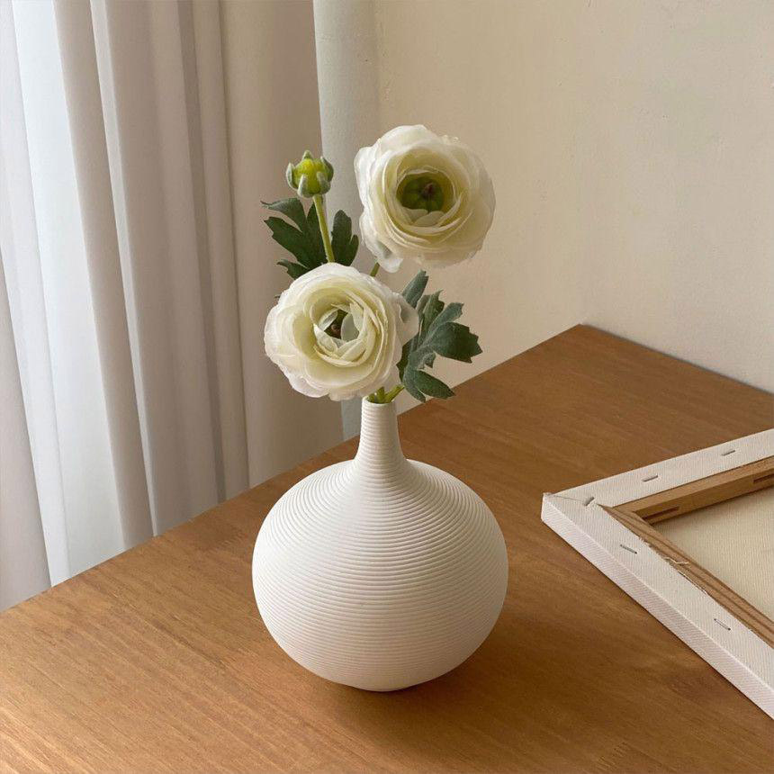 Nórdico ins estilo silencioso florero blanco creativo sala de entrada gabinete del vino cerámica artesanía decoración hogar