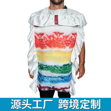 奶油蛋糕扮演服 卡通人偶服 舞台演出服装 生日派对现货跨境批发