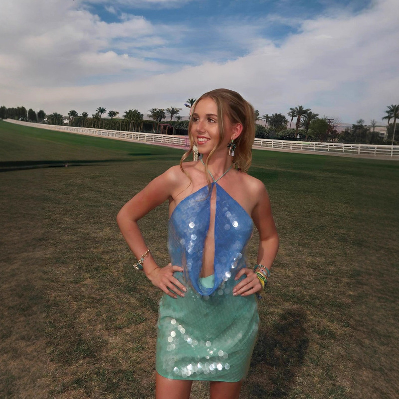 European and American Cross-Border Amazon Sexy Sequin Elegant Slim-Fit Women's Halter Neck Spaghetti Strap Dress European and American Style High Waist European and American Cross-Border Amazon Sexy Sequin Elegant Slim-Fit Women's Halter Neck Spaghetti Strap Dress European and American Style High Waist