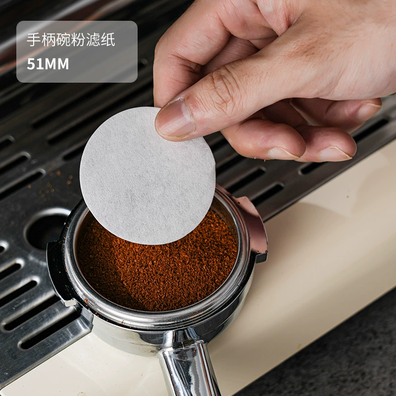 Кофемашина ручка специальная круглая чаша порошка фильтровальная бумага вторичный фильтр воды бумага кофе фильтр 51/53/58mm универсальный