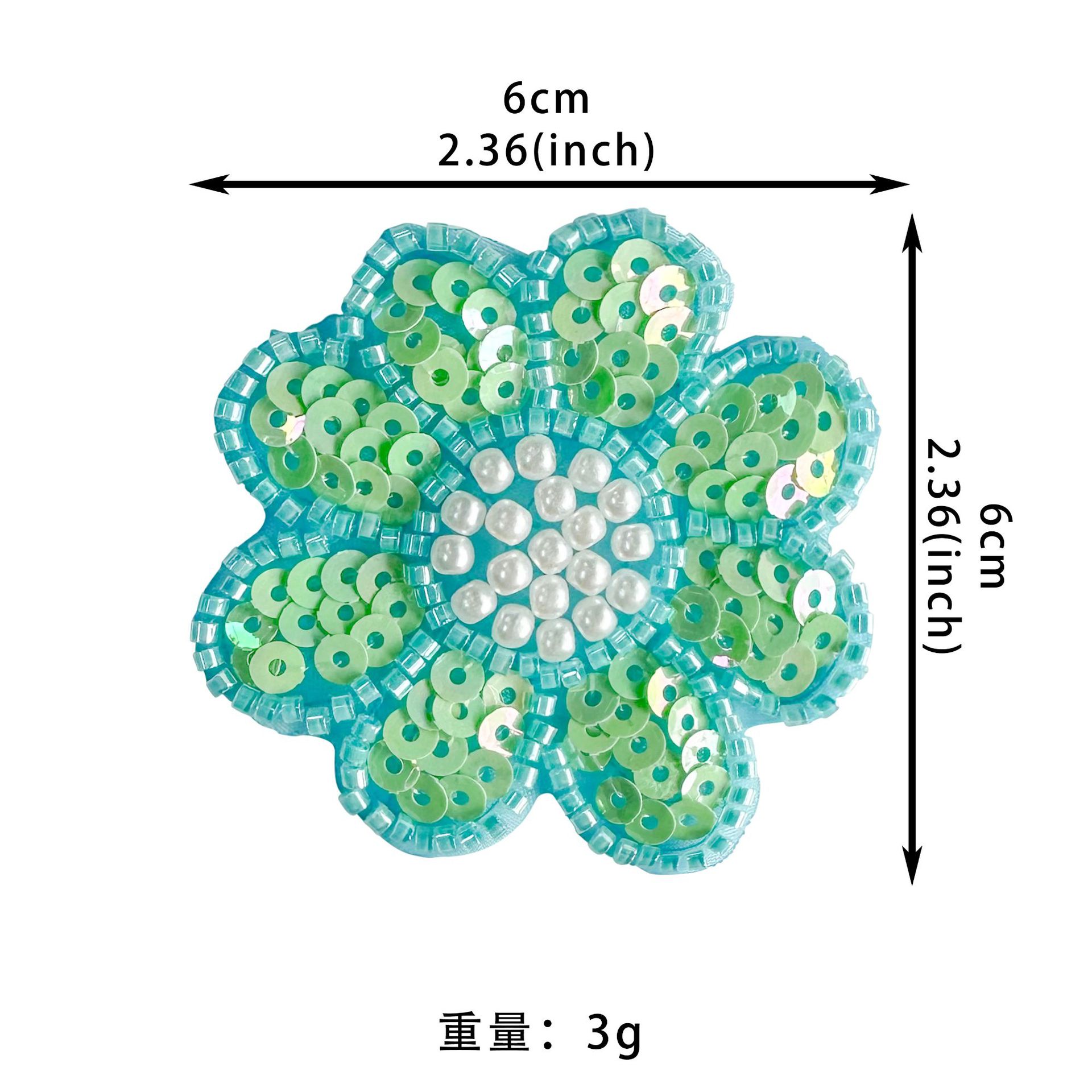 Mayorista brillante DIY material de decoración pequeña flor parche cuentas accesorios estéreo hechos a mano bajo precio suministro de stock