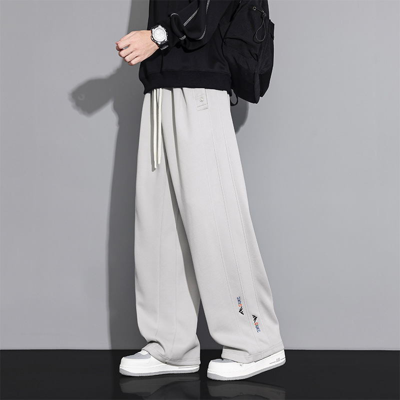 JYF-2770 Autumn New Men's Straight Loose Jeans Versatile Casual Spring and Autumn Thick Trendy Pants
