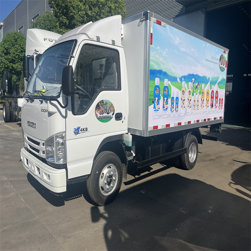 ISUZU鲜奶运输车 蔬菜水果乳品保温车 鲜肉冷冻运输车 五十铃冷藏