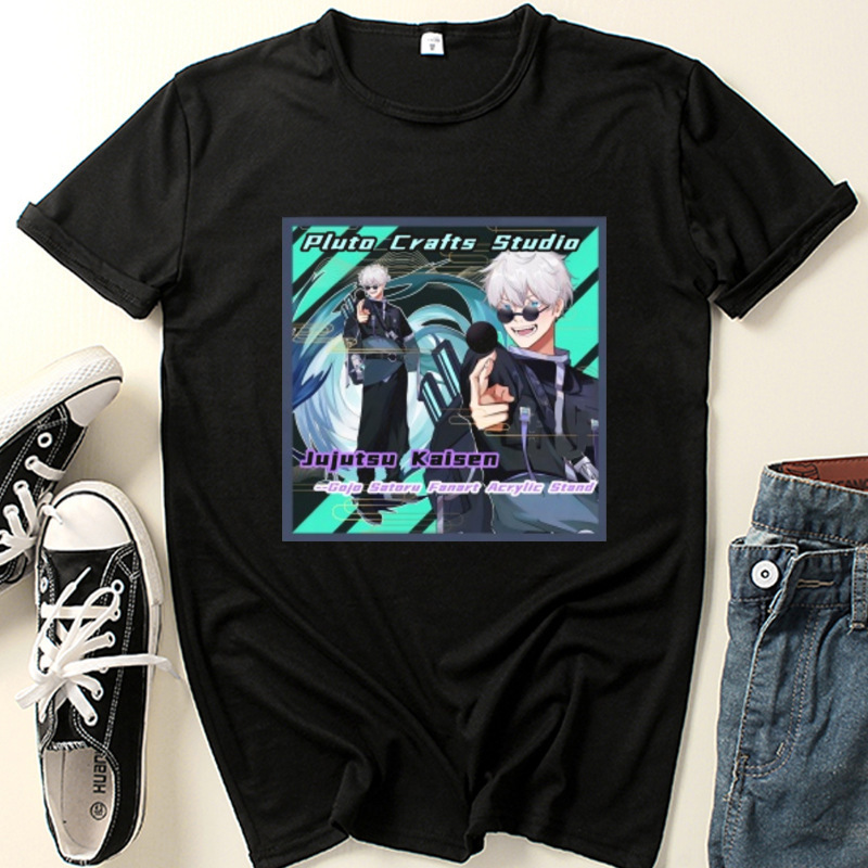 Short Sleeve anime Harajuku T-shirt jiu jitsu Kaisen fashion graphic T-shirt aesthetic clothes man T-shirt