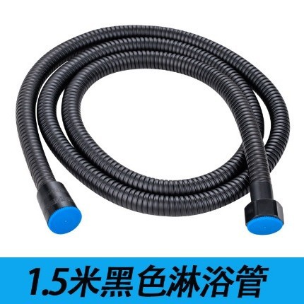 1,5 m 2 tubo de la ducha manguera de la ducha de metal de acero inoxidable doble hebilla de cifrado calentador de agua boquilla primavera caja de papel