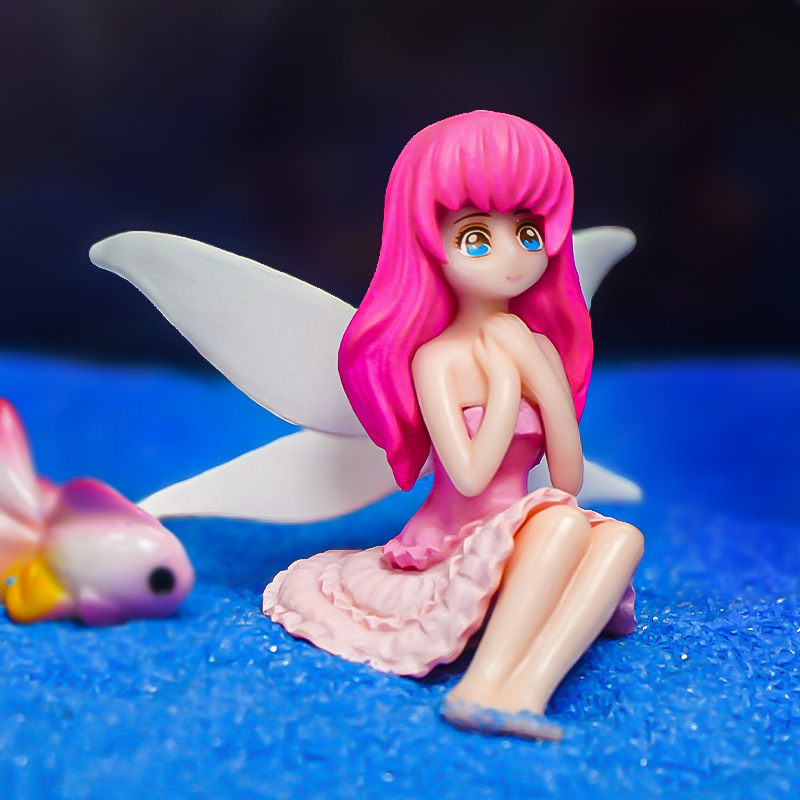 Nueva decoración de paisaje de hadas de las flores, decoración flotante de acuario de moda, regalo de escritorio, hadas transfronterizas