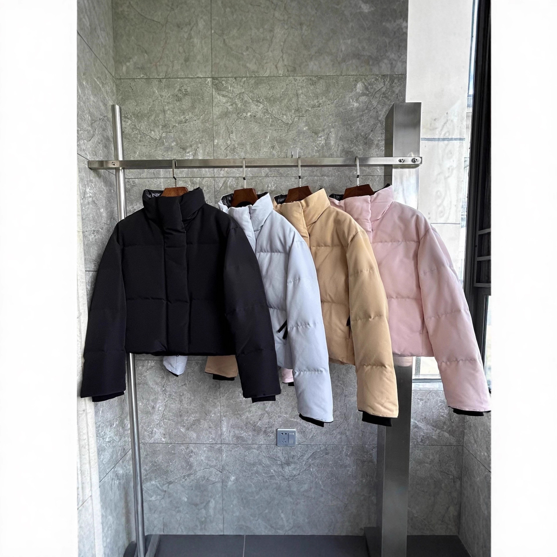 纯原高版E2266WB Grandview 黑标短款羽绒服女夹克短外套