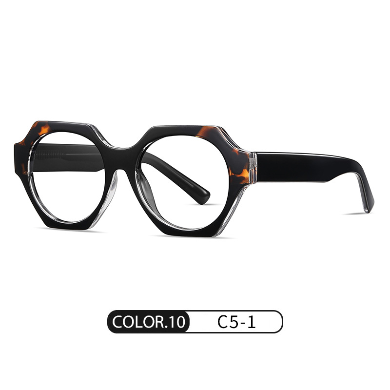 Nuevas gafas de sol polarizadas de placa S26106 Vintage polígono de placa antiazul gafas de sol de protección solar para exteriores