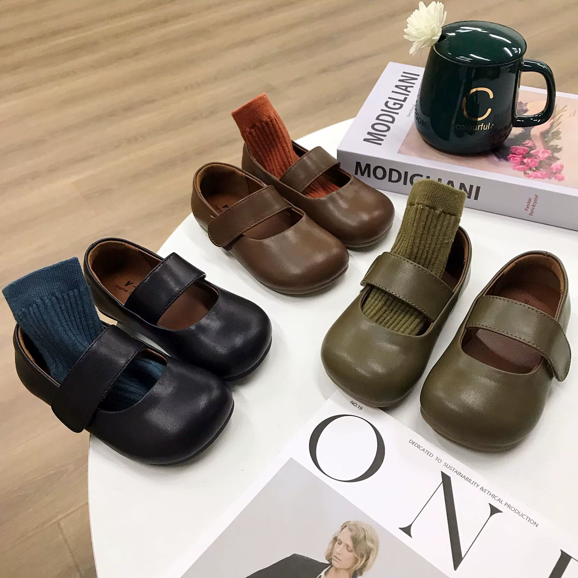 Кожаная обувь для девочек 24 весны, новая детская кожаная обувь в Корейском стиле, модная Однослойная обувь с мелким горлышком для девочек, детская обувь в горох с мягкой подошвой