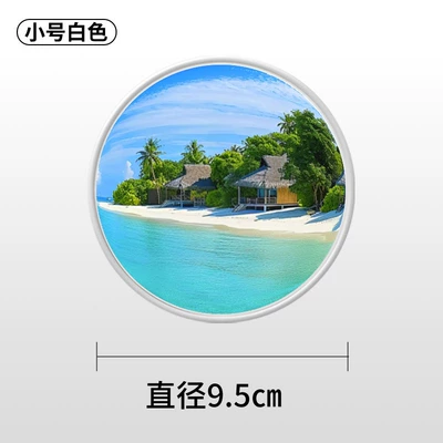 Reversing Small Round Mirror, Large field of view rear view auxiliary mirror - large-truck-small-round-mirror-white-95cm-single-pack