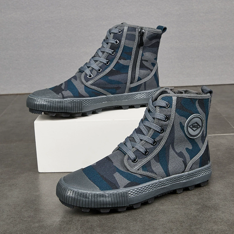 3522 высокая помощь дышащая холст обувь на открытом воздухе обувь для альпинизма повседневная обувь для кемпинга обувь противоскользящая и устойчивая к труду обувь