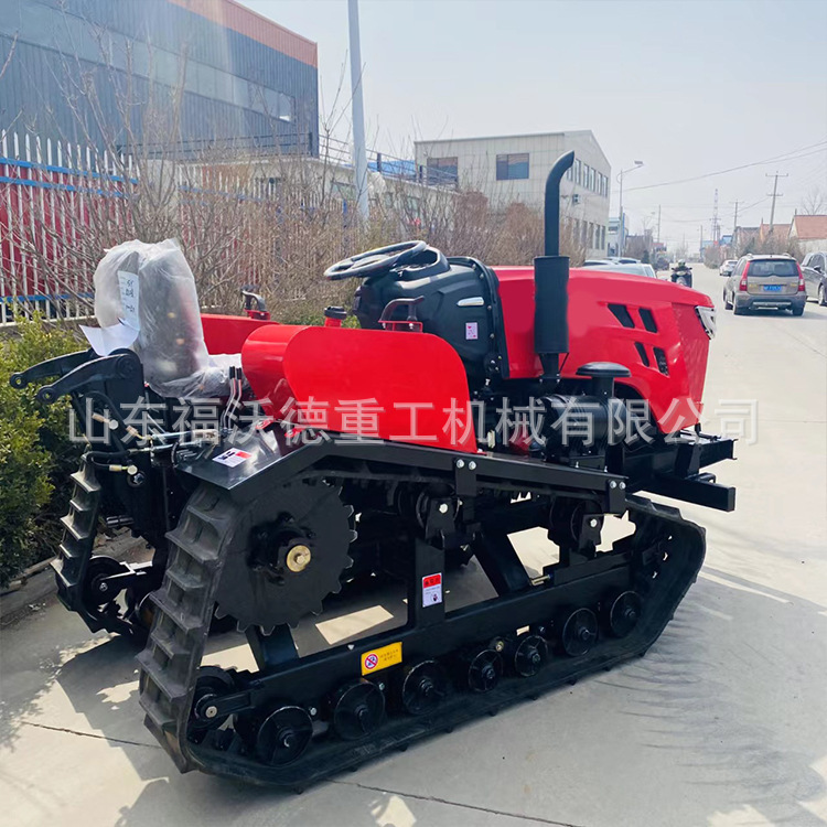 Tractor de orugas tipo conducción de agua y sequía tipo pequeño gran caballos de fuerza rastreo rotativo máquina de gestión pastoral multifuncional