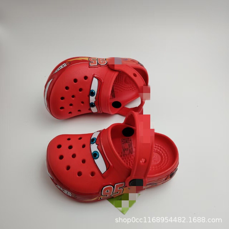 Children's Mcqueen Car Clogs, Caroban Sandals, Non-Slip Beach Shoes, Casual Trendy Shoes, New Summer Models