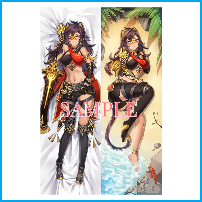 Copripiumino Plush Anime Diona di Genshin Impact - Fodera per Cuscino Lungo per Cosplay e Decorazioni