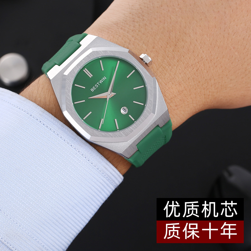 Shishitong BESTWIN banda de silicona reloj de estudiante reloj de los hombres al por mayor reloj de pulsera Calendario de moda reloj de los hombres