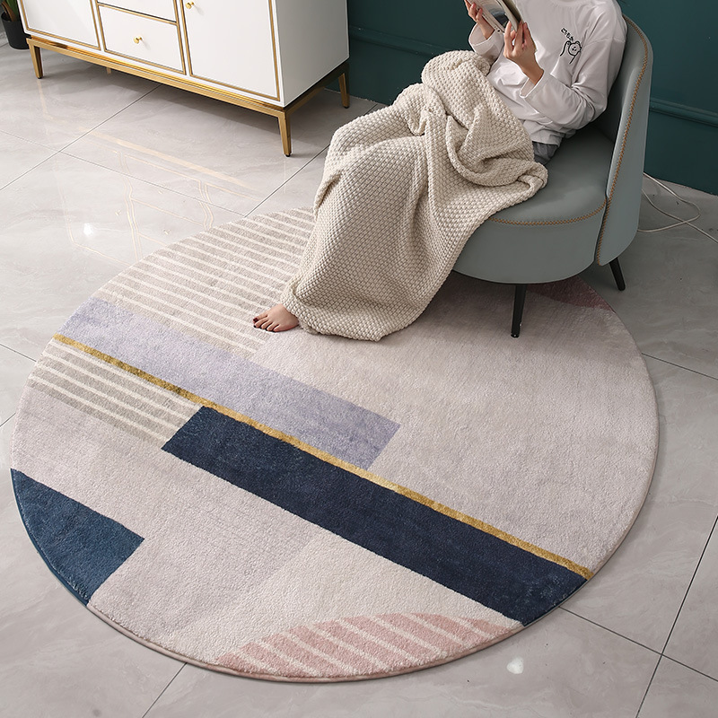Imitation cashmere round blanket-23