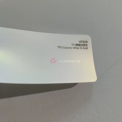 Auto Color Change Film – direct sales - tpu-matte-white-that-turns-gold-15215m