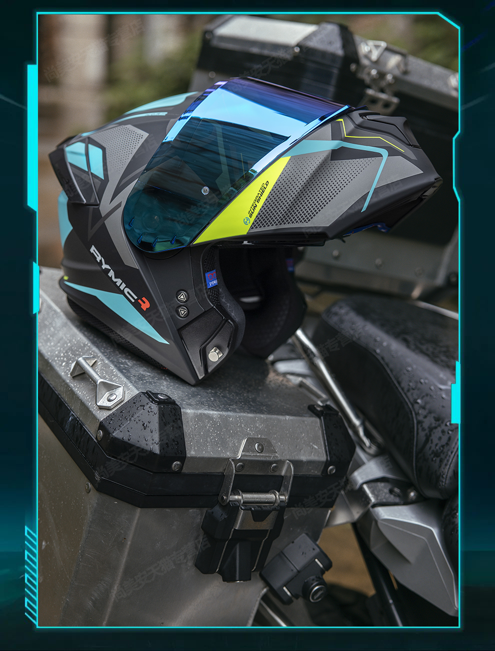 Motorcycle Helmet Men Women Dual Visor Flip Up Full Face