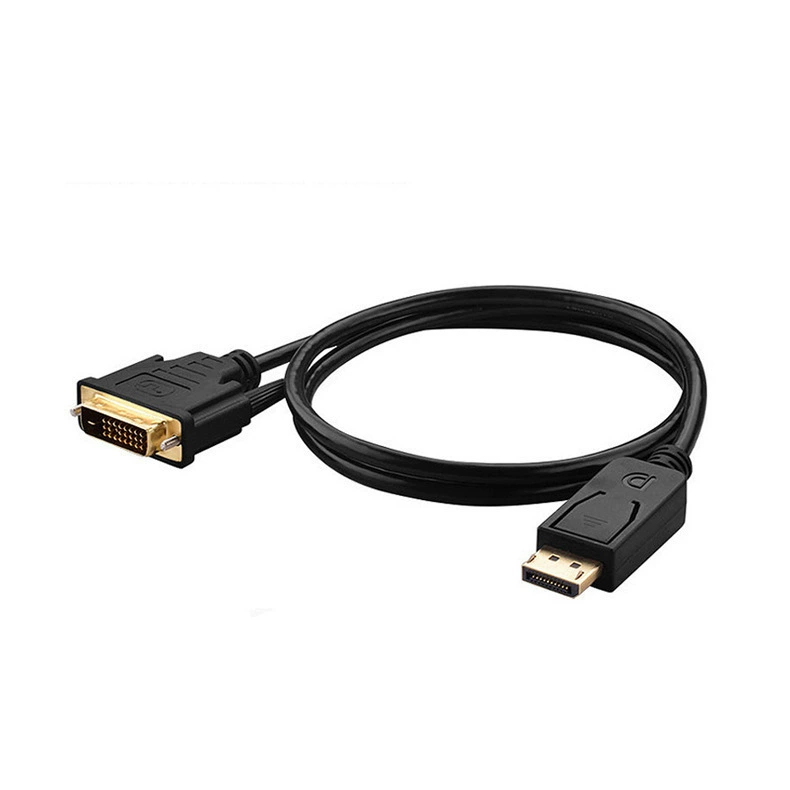 Большой переходной кабель DP–VGA 1.8 м для видеокарты к монитору, подключение к 4K ТВ, HDMI→VGA