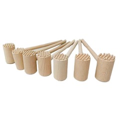 Direct factory supply solid wood hammer, mini wooden hammer, archaeology wood hammer, children's toy hammer, flat head wood hammer