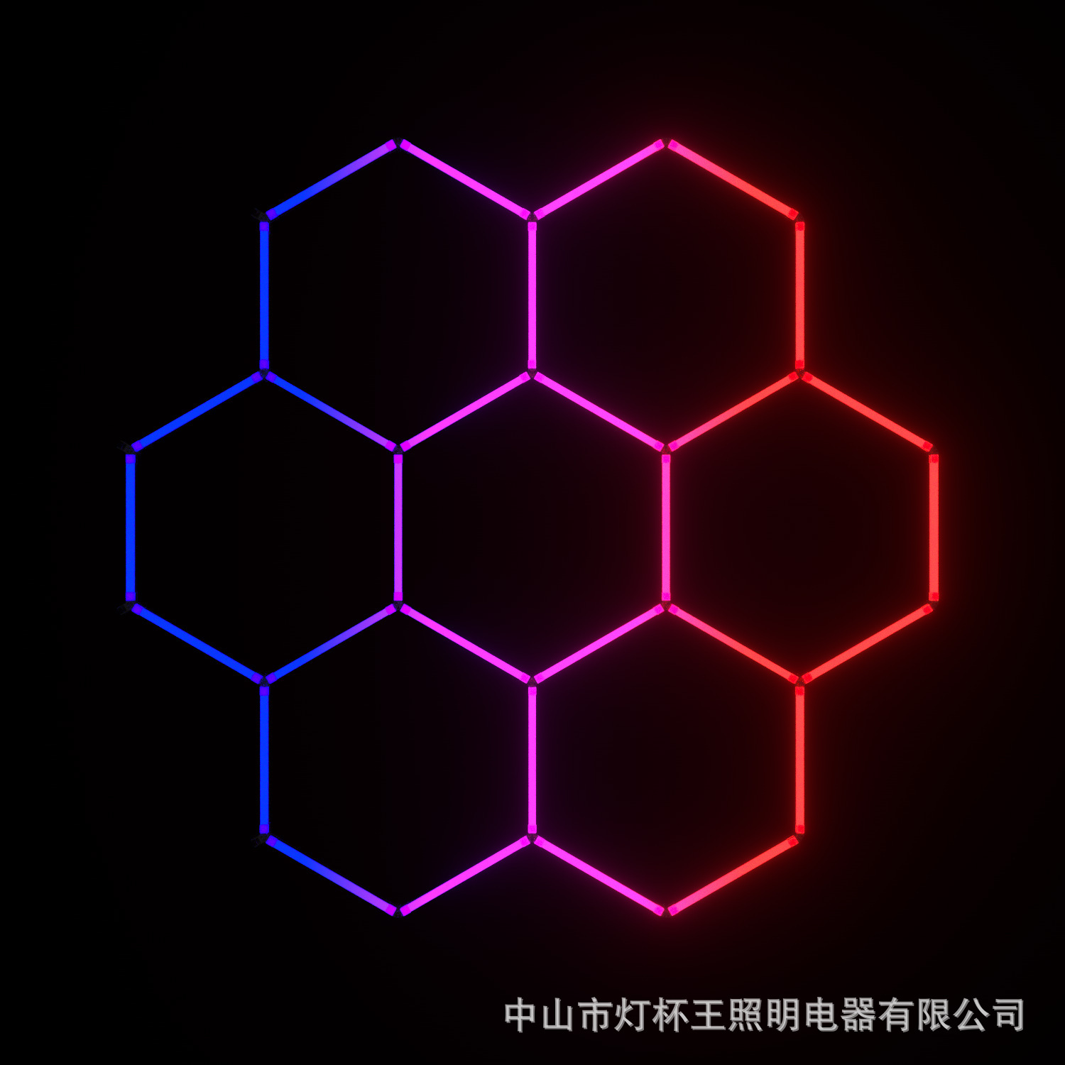 Copa de lámparas rey comercio exterior estilo RGB atmósfera de luces deportivas sala KTV gimnasio bar música ritmo decida panal lámpara de pared